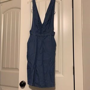 Blue pianafore dress